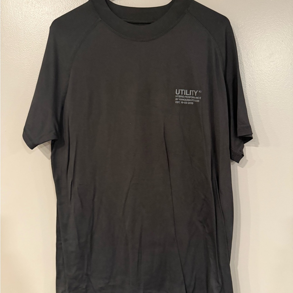 Black Short Sleeve Tee with Minimalist Design